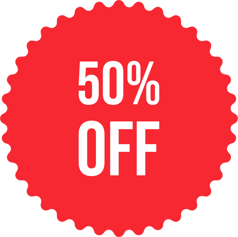 Fifty Percent Off Discount Icon