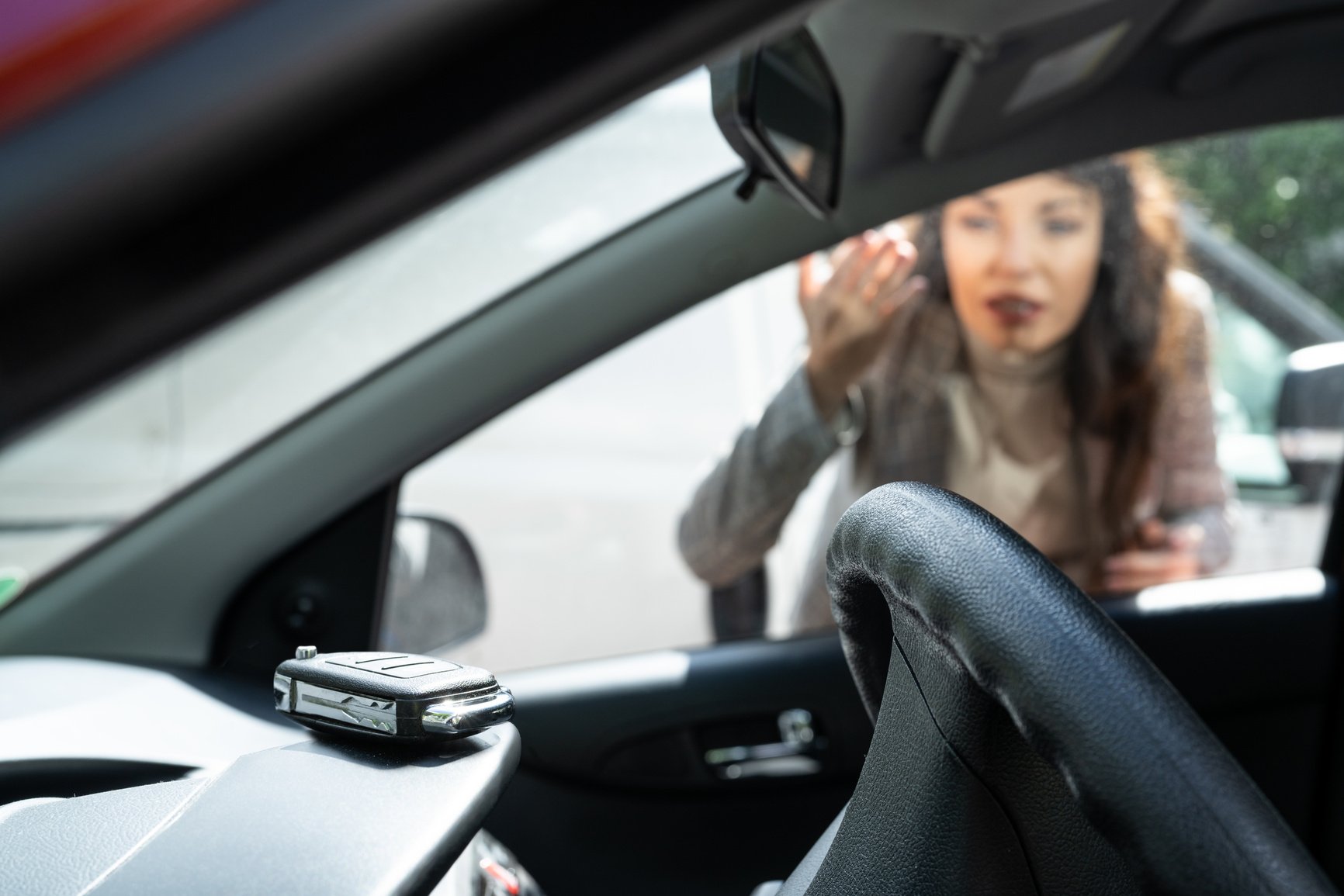 Woman Forgot Her Key Inside Car